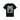 Schwarzes T-Shirt mit Aufschrift „Bins“