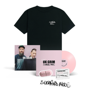 MORE UK GRIM: Double Album, T-Shirt + Sticker Pack